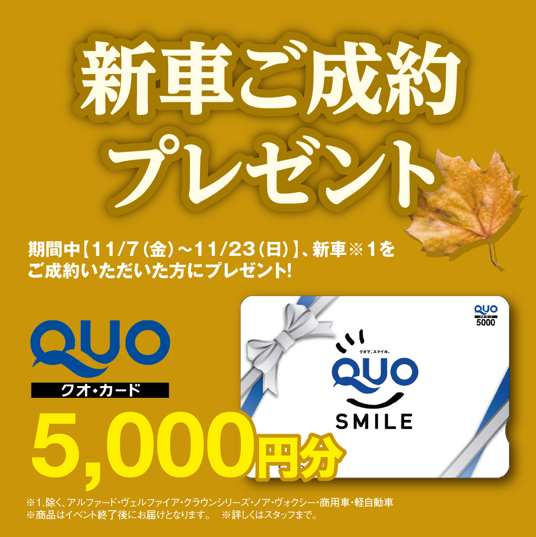 11月 秋の大感謝祭 | 【公式】トヨタカローラ静岡